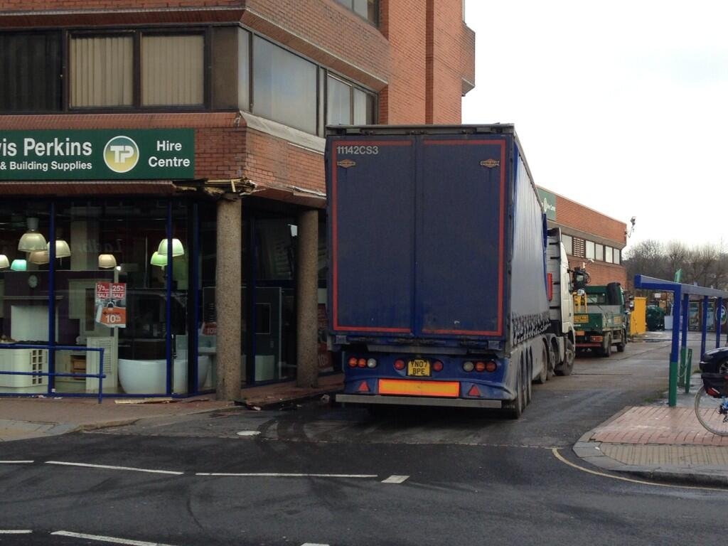 Lorry damages 156 West End Lane