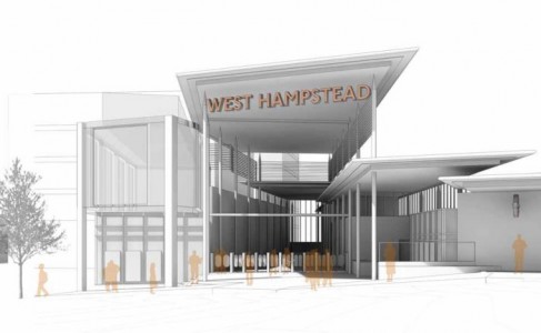 Concept drawing - station front