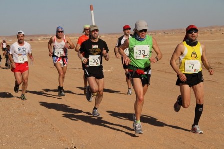 Runners in the 2011 Sahara Marathon