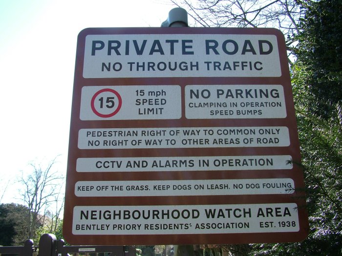 8_Priory Drive sign