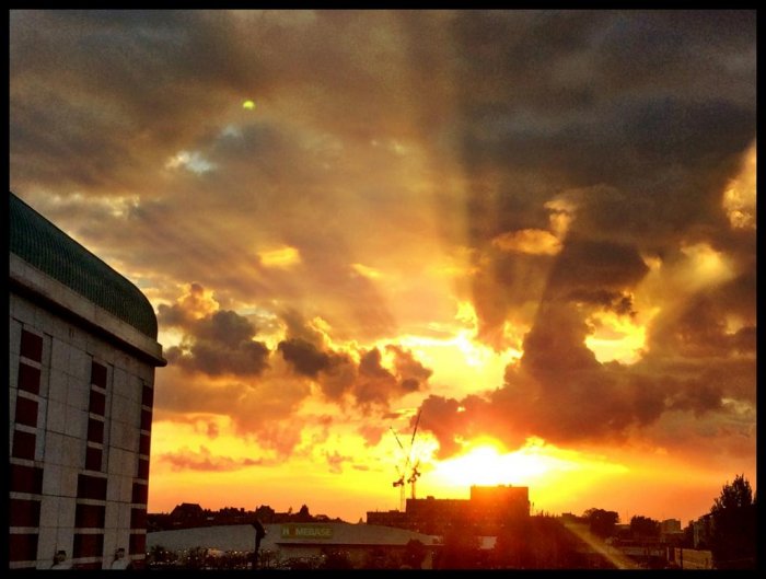 Sunset at Finchley Road Homebase. Late Turner anyone?  via Sean Patterson