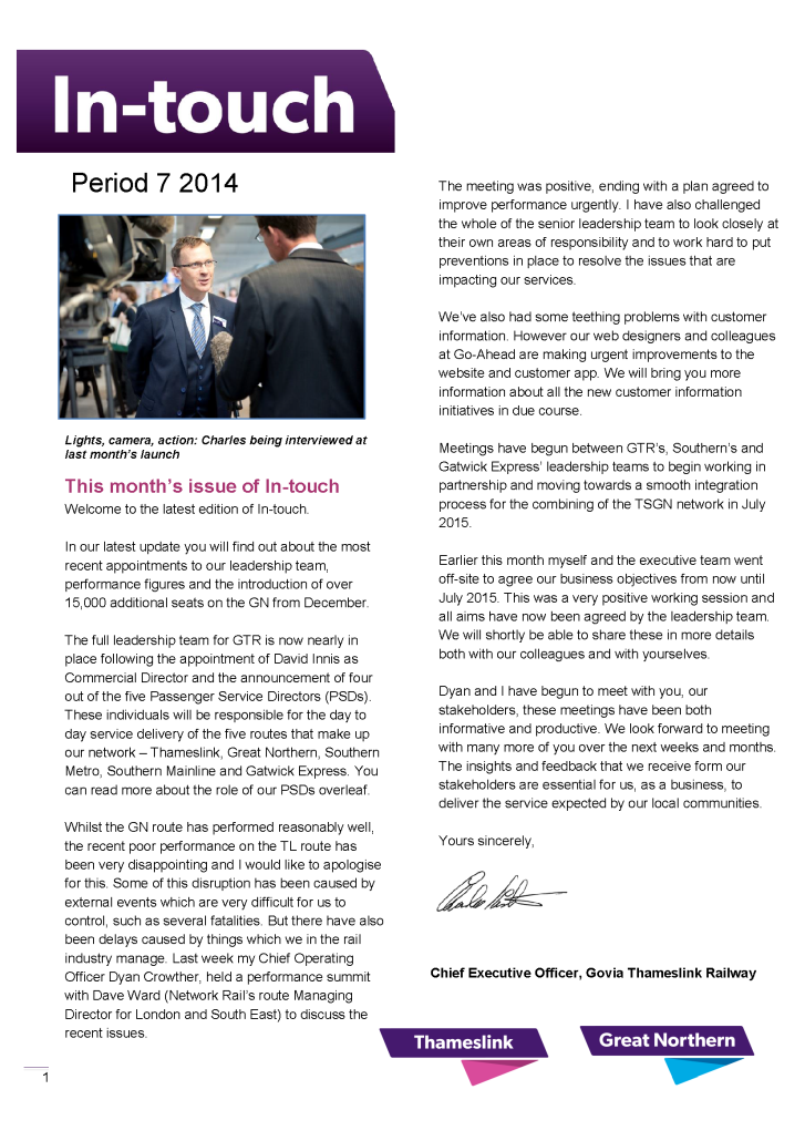 In touch CEO letter 2014