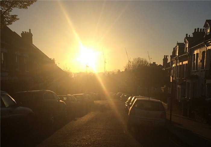 Bloody cold but beautifully fresh morning in West Hampstead via Steve Lowy