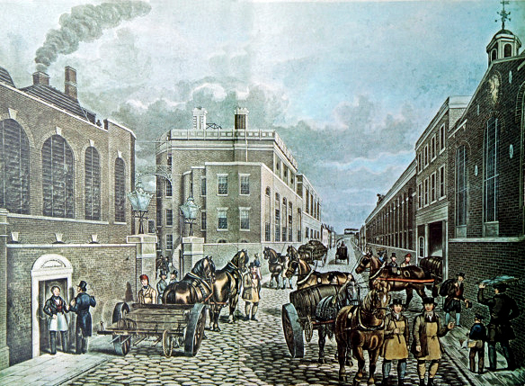 Truman Hanbury and Buxton Brewery in Brick Lane, 1842