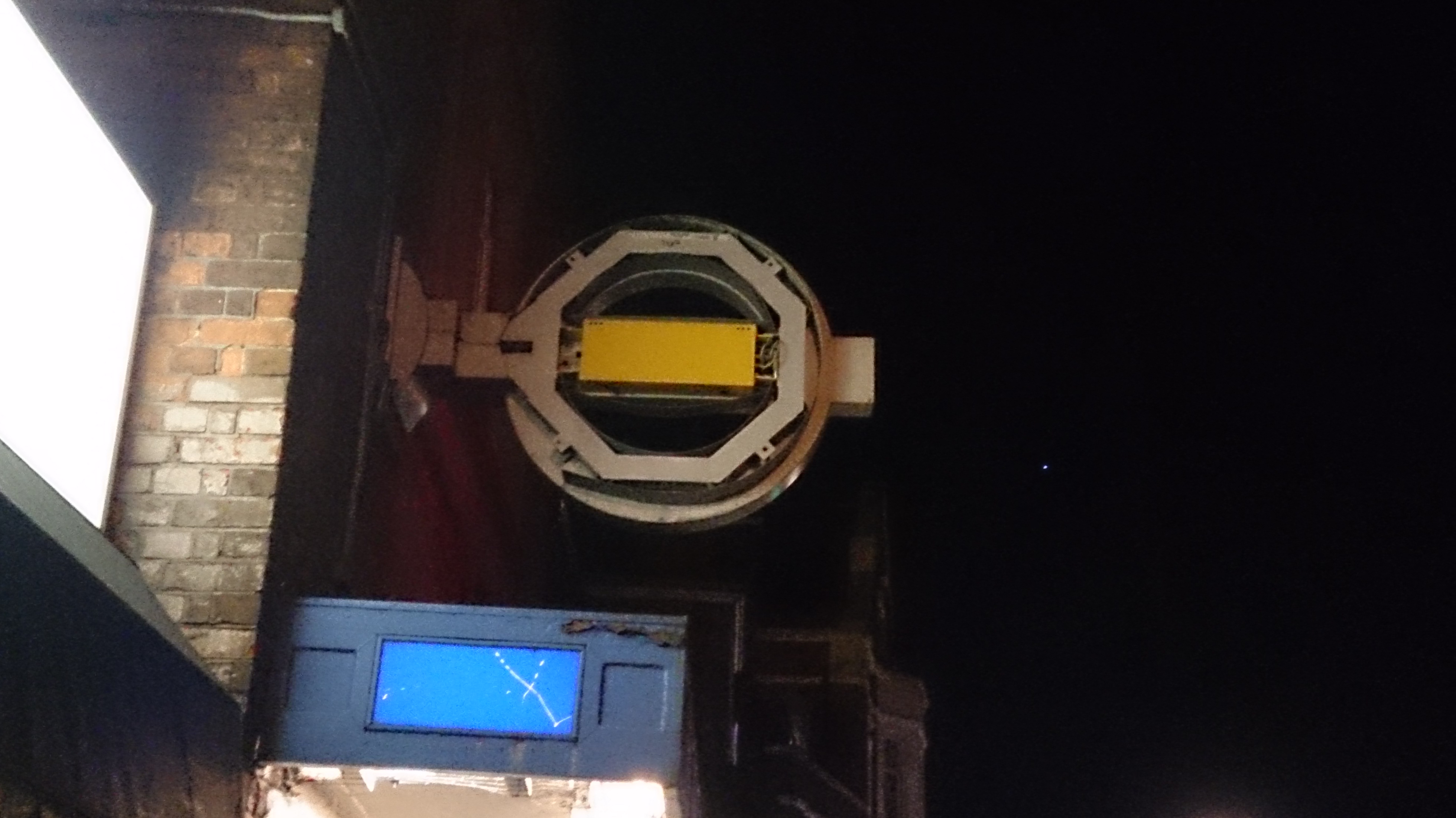 Tube station sign ripped down in storm
